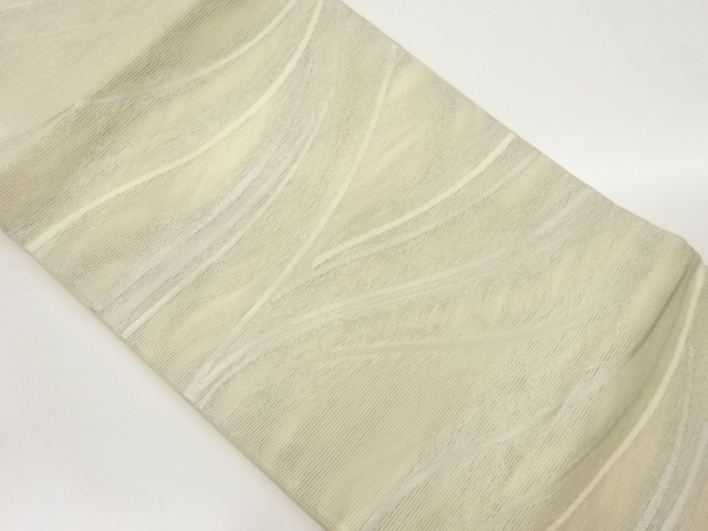 JAPANESE NAGOYA OBI FOR SUMMER / WOVEN WAVY STRIPE